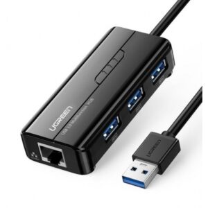 Hub USB 3.0A para 3 USB 3.0A Preto