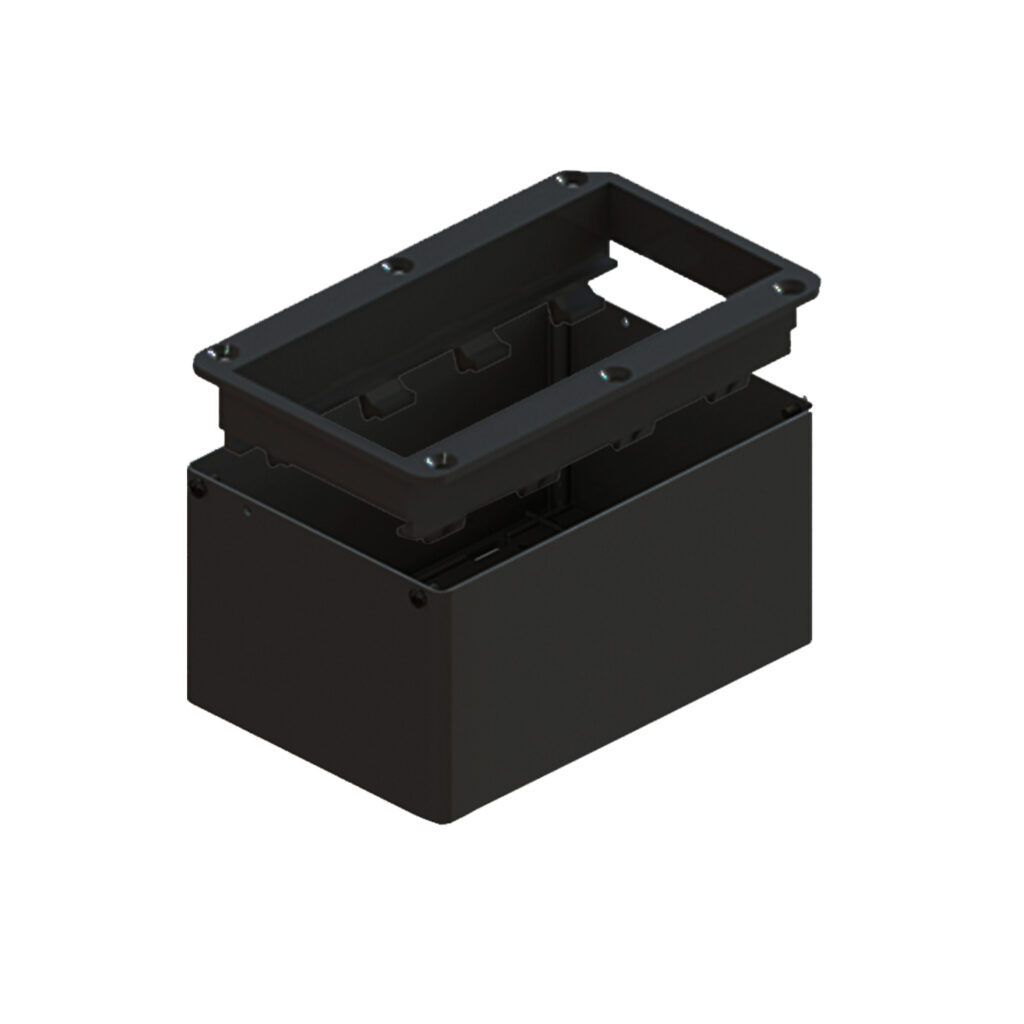 Fundo para caixa tomada de mesa Lavoro Preto