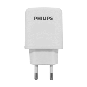 Carregador rápido de tomada com 2 saídas USB - Bivolt - 2.4A Philips branco
