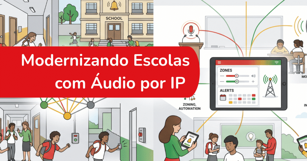Modernizando escolas com audio por IP