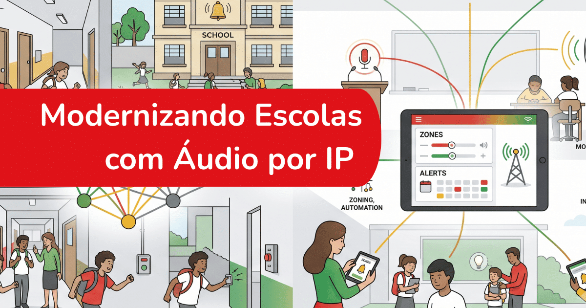 Modernizando escolas com audio por IP