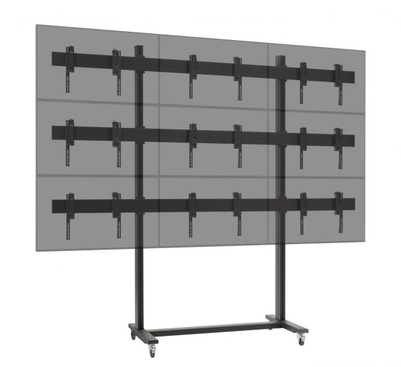 suporte para videowall de rodinha